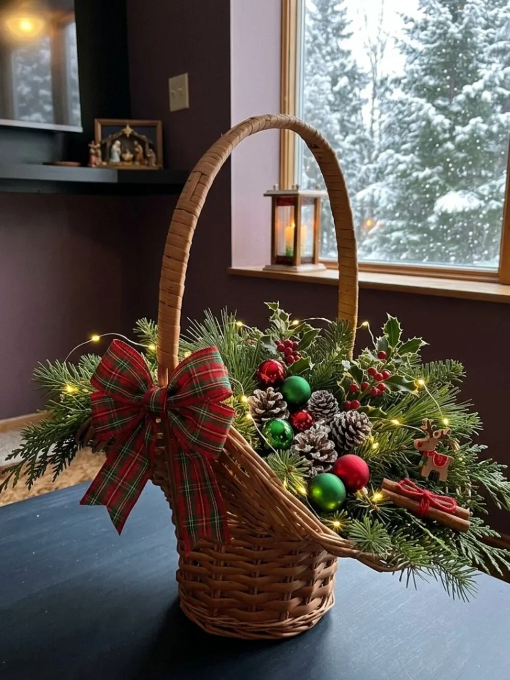 2 Unique Vintage Baskets Home Decor Cottagecore Shabby Chic Rustic Farmhouse